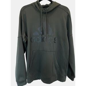 Adidas Climawarm  DK Green NWOT Hoodie Pullover Sweatshirt Mens Sz L 1544.4